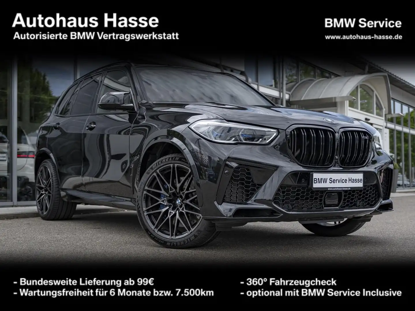 BMW X5 M Compet. LASER DrAsPro 4Z-Klima PANO SHZv+h Noir - 1