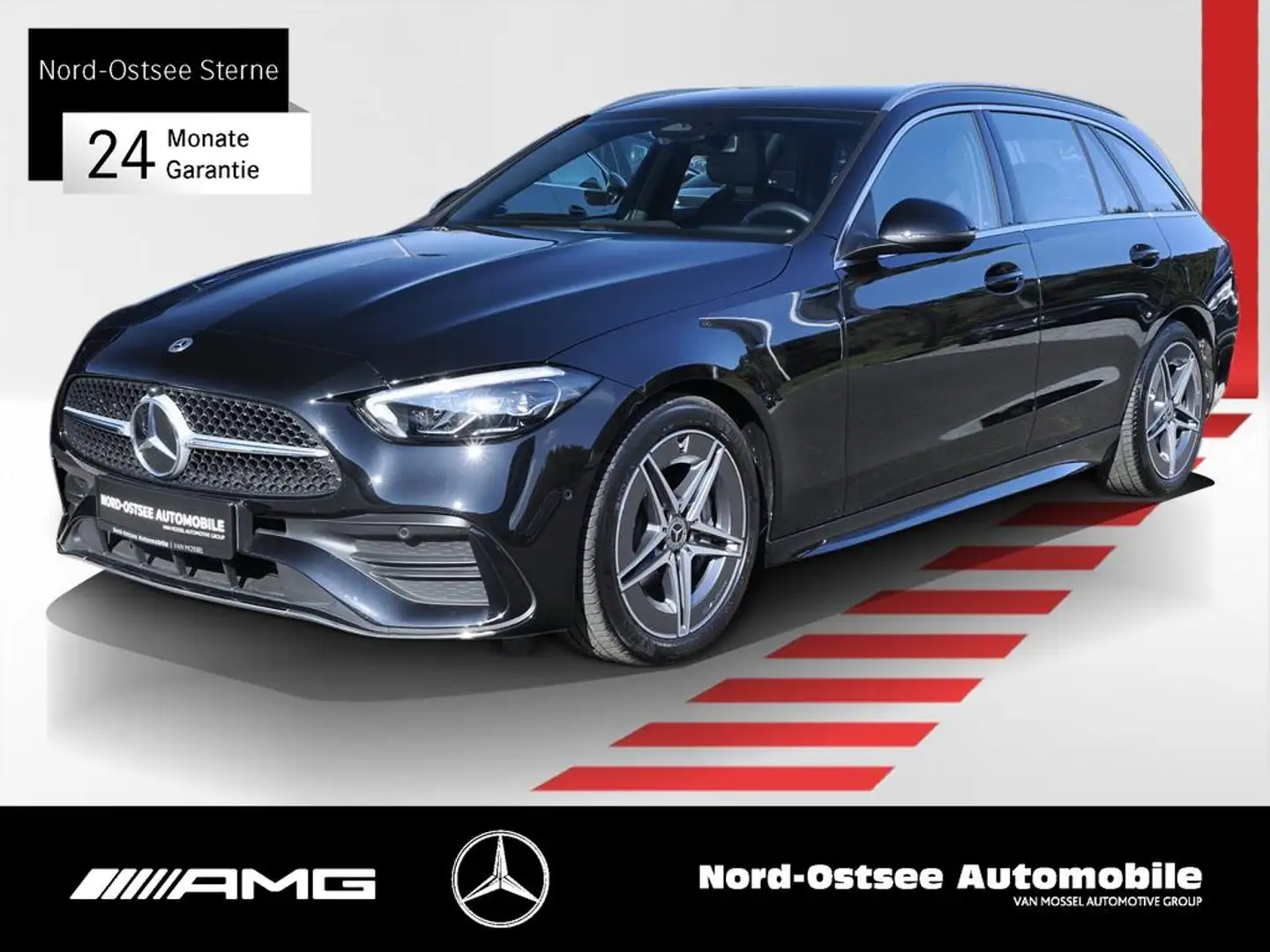 Mercedes-Benz C 300 T d AMG AMBIENTE KEYLESS NAVI KAMERA MBUX Schwarz - 1
