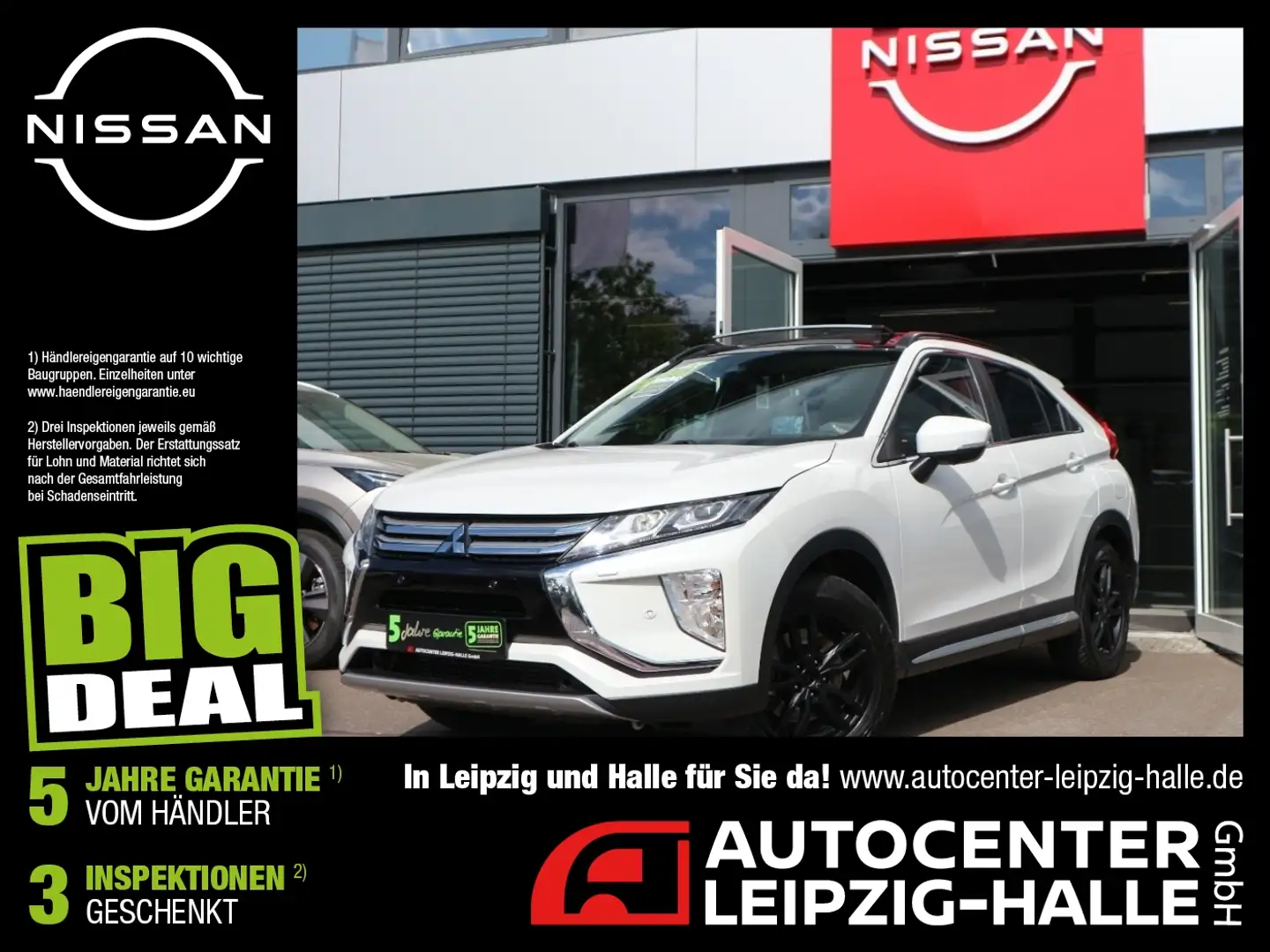 Mitsubishi Eclipse Cross 2.2 DI-D 4WD Kamera Glasdach AHK bijela - 1