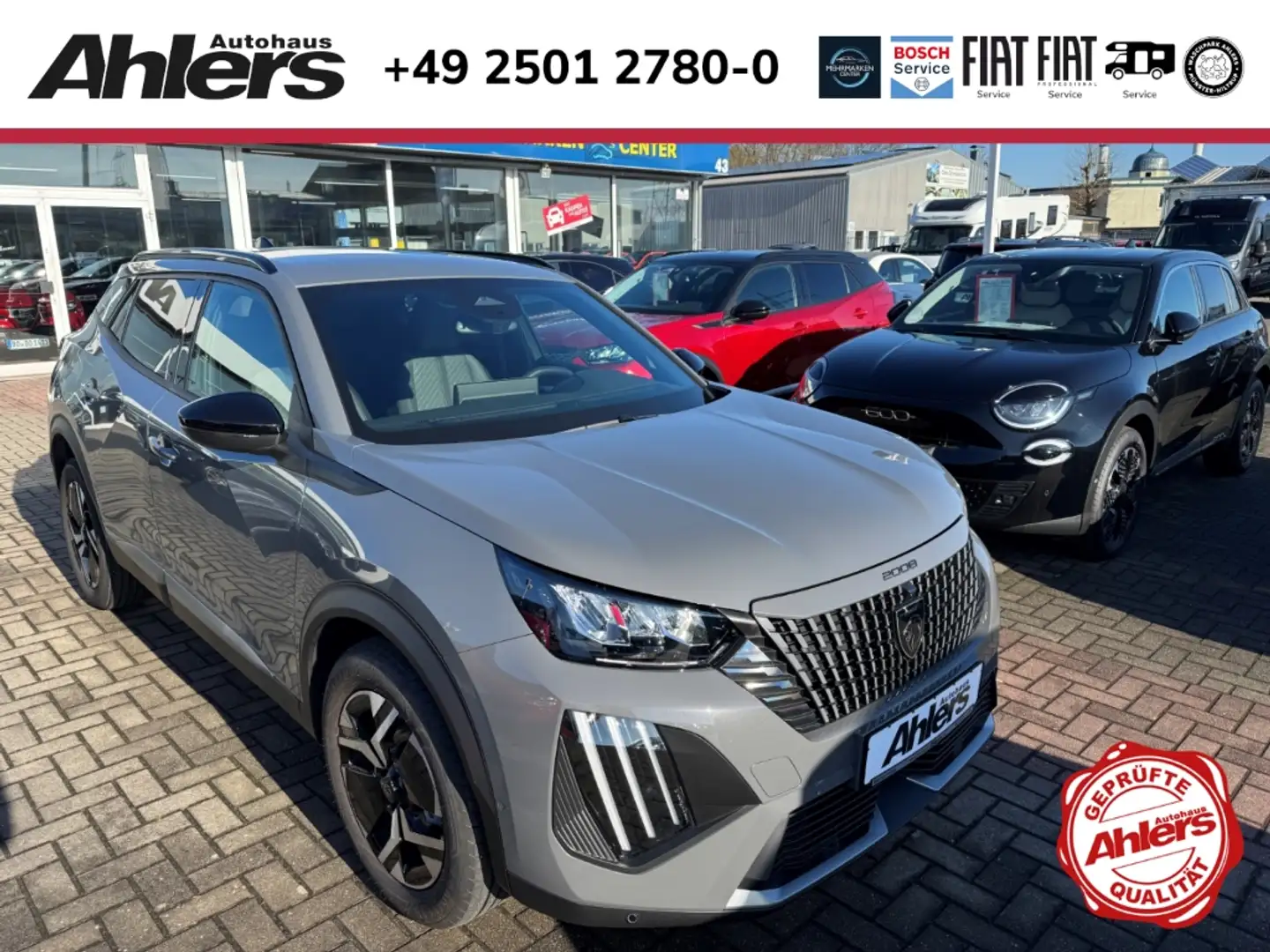 Peugeot 2008 Allure+NAVI+2xKAMERA+ACC+TOTWINKEL+CARPLAY+KLIMAAU Grau - 1