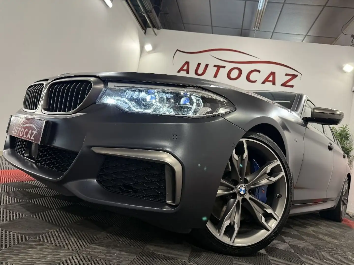 BMW M550 SERIE G30 M550d xDrive 400 ch BVA8 %2BToit ouvrant Gris - 2