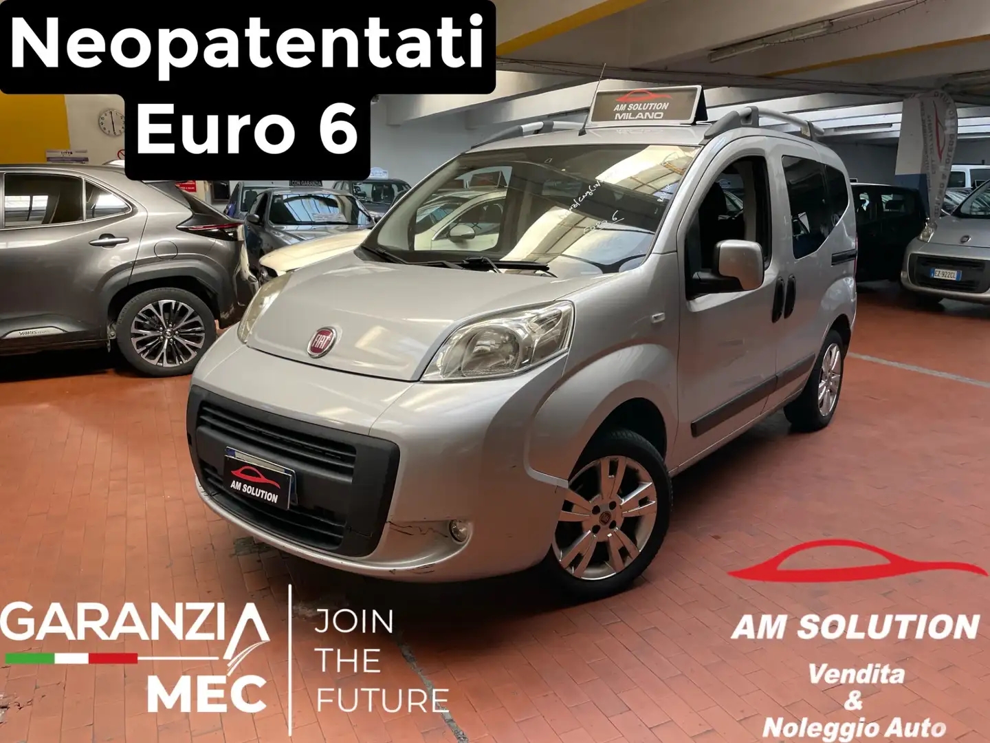 Fiat Qubo QUBO 1.4 Neopatentati Euro 6 Argento - 1
