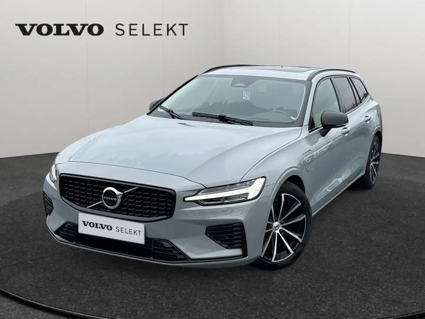 Volvo V60 T6 Ultra Dark / Hybride Gris - 1