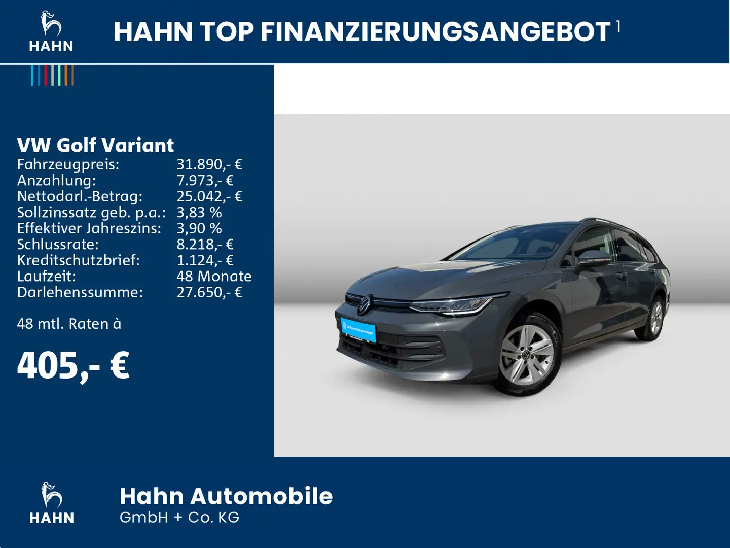 Volkswagen Golf Variant Golf VIII Variant 1.5eTSI DSG Life Pano Cam Navi Grau - 2