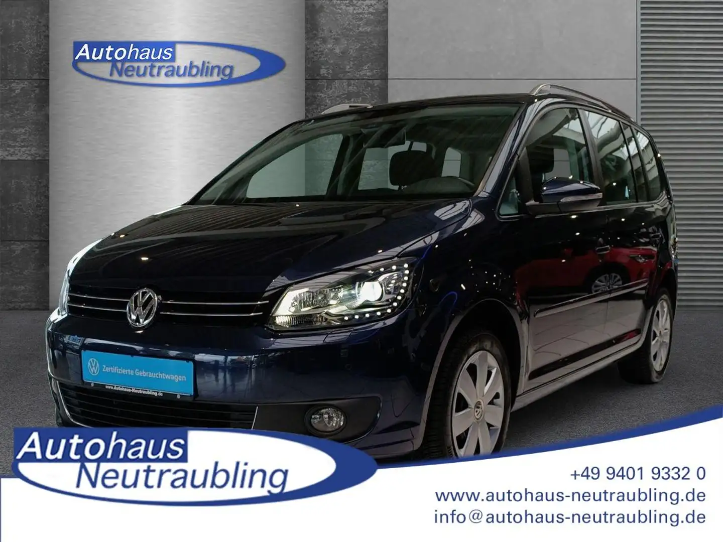 Volkswagen Touran 1.4 TGI "COMFORTLINE" 150 PS DSG+NAVI+REARVIEW+AHK Blau - 1