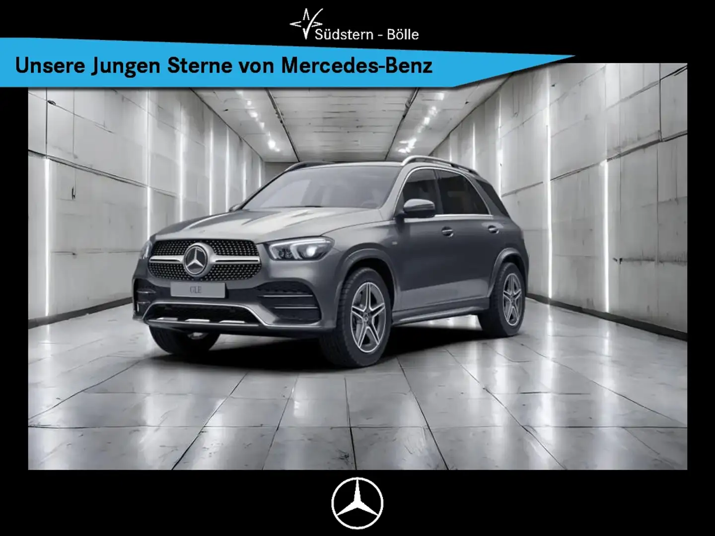 Mercedes-Benz GLE 350 de 4M AMG+AHK+360KAM+PANO-DACH+BURMESTER Grau - 1