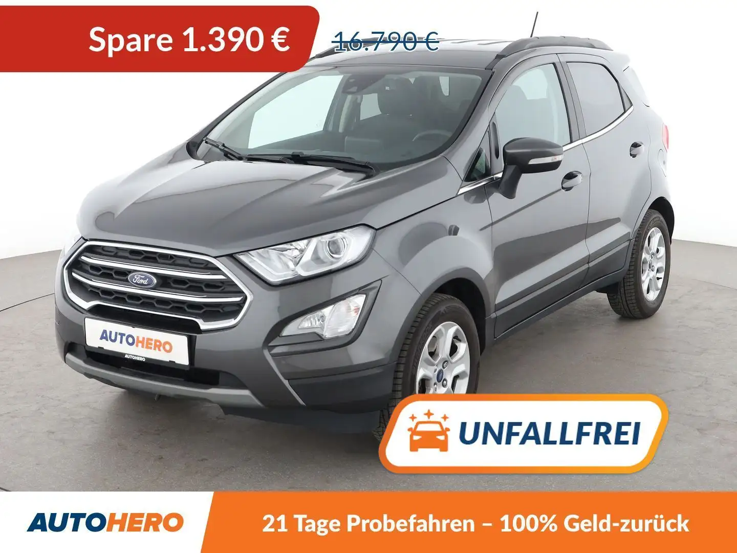 Ford EcoSport 1.0 EcoBoost Titanium *TEMPO*PDC*SHZ*KLIMA* Grau - 1