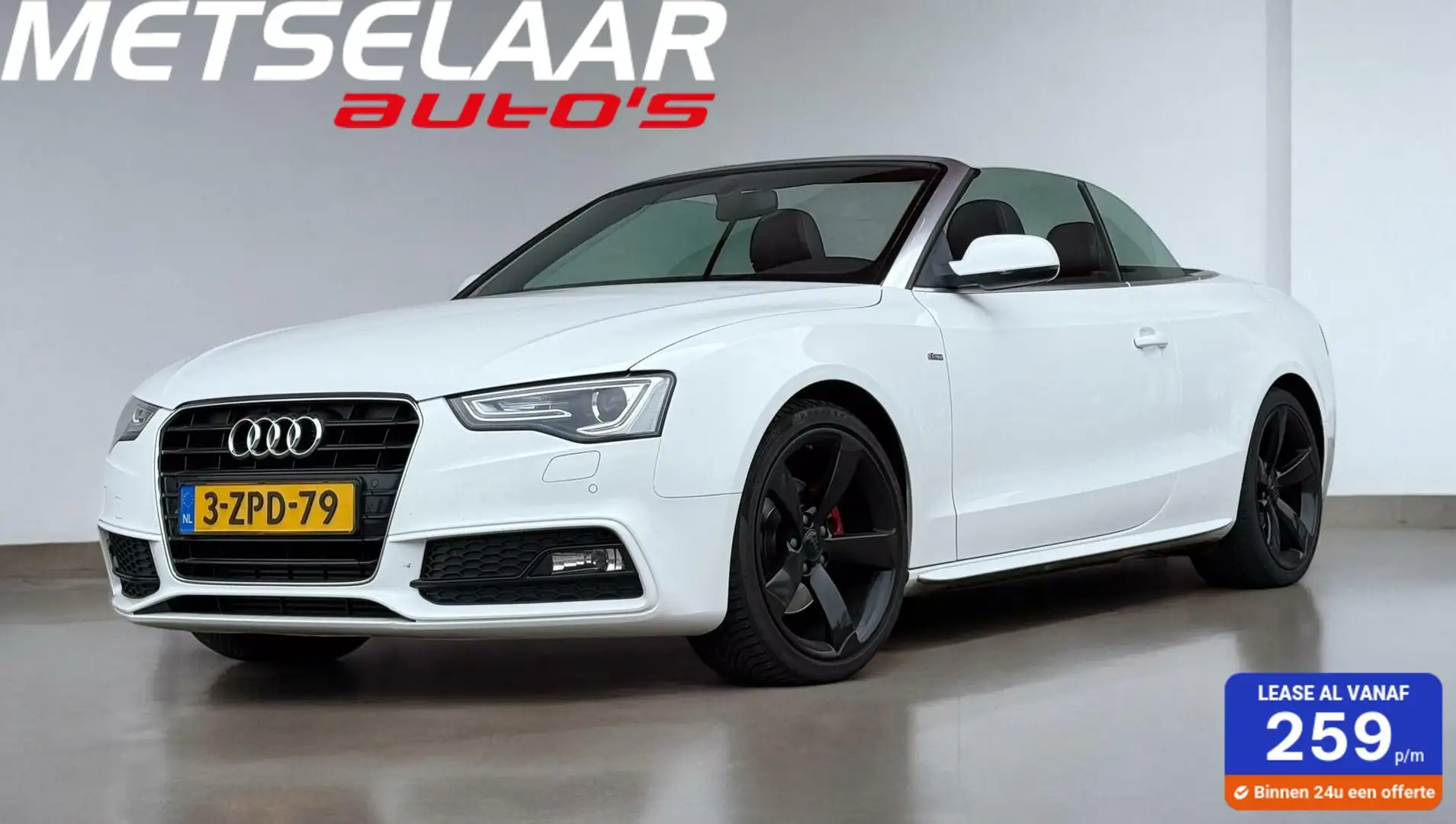 Audi A5 Cabriolet 1.8 TFSI S-Line Wit - 1