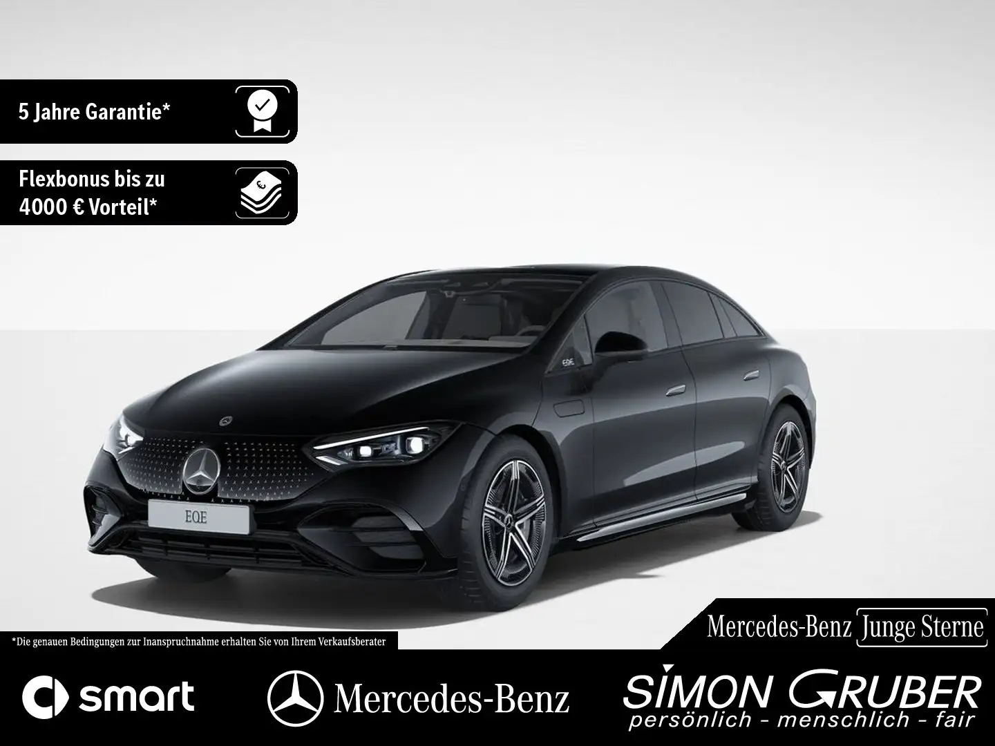 Mercedes-Benz EQE 350 4M AMG Night Pano Airmatic HAL 0,25% Nero - 1
