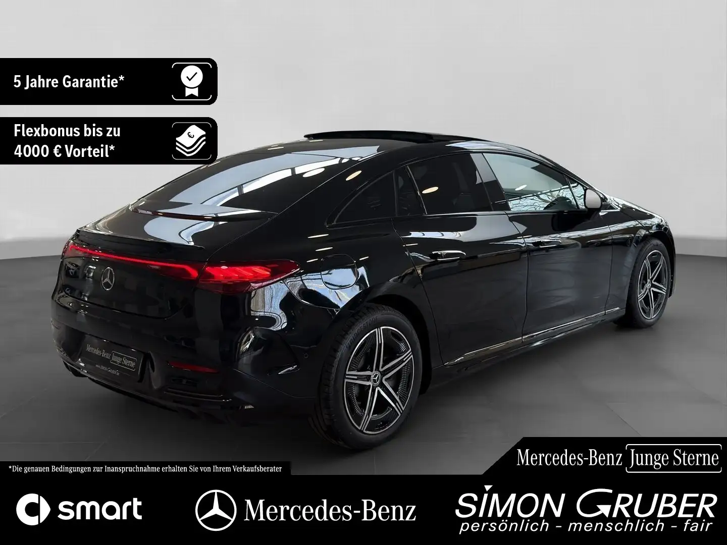 Mercedes-Benz EQE 350 4M AMG Night Pano Airmatic HAL 0,25% Schwarz - 2