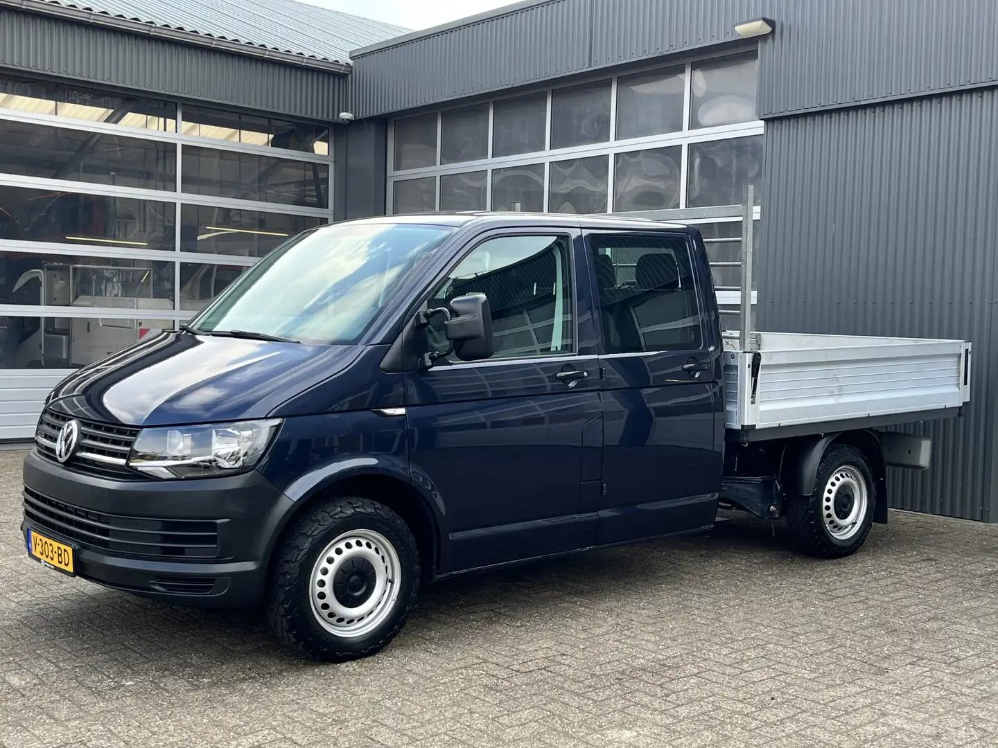 Volkswagen T6 Transporter 2.0 TDI L2H1 DC 4Motion 4x4 Euro 6 Pick-up Dubbele Blauw - 2