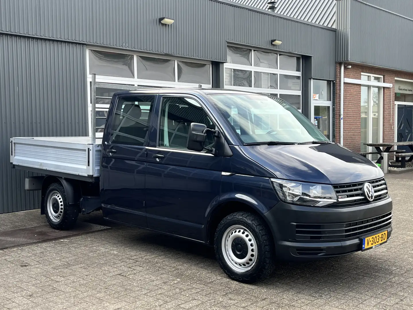 Volkswagen T6 Transporter 2.0 TDI L2H1 DC 4Motion 4x4 Euro 6 Pick-up Dubbele Blauw - 1