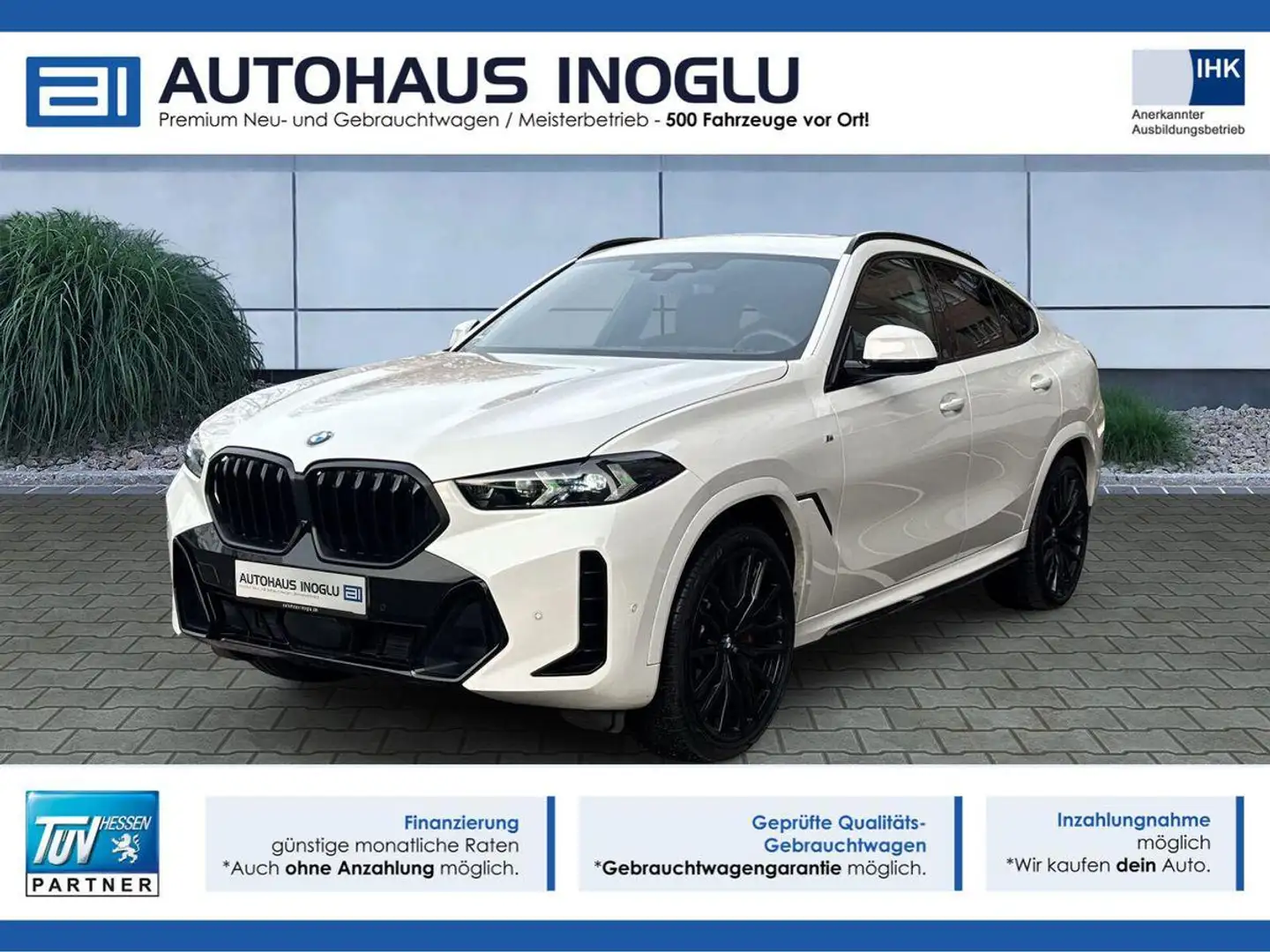 BMW X6 xDriveM.Sp Pro+Innovp+Travelp+Drivp+PanoD+22 Blanc - 1