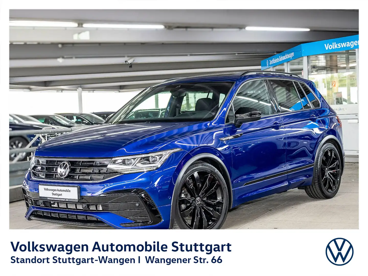 Volkswagen Tiguan R-Line 2.0 TDI Navi Kamera Pano Stdhzg AH Blau - 1