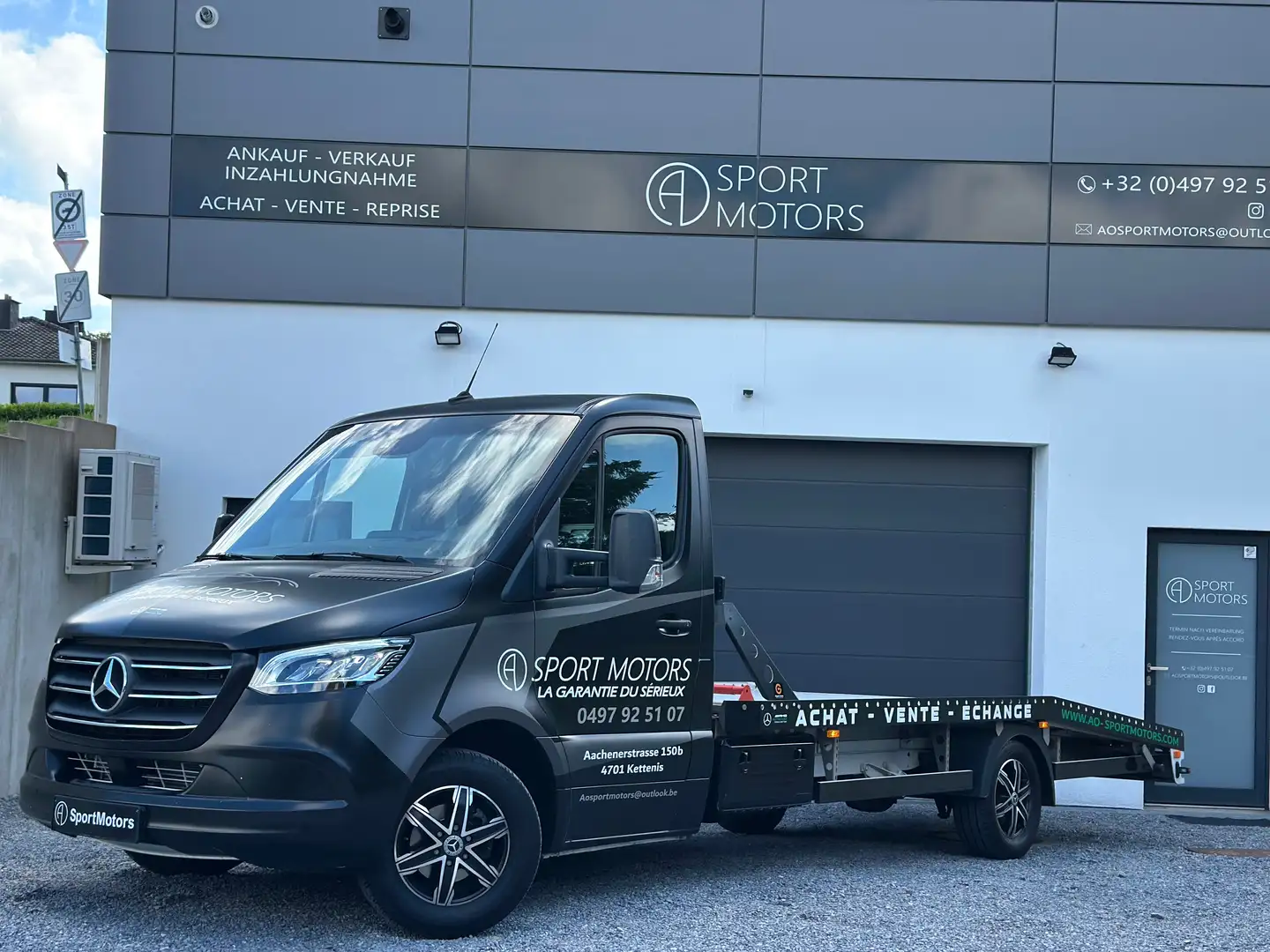 Mercedes-Benz Sprinter 3.0 CDI  9G-tronic 12/2024 46.000KM Dépanneuse Noir - 1