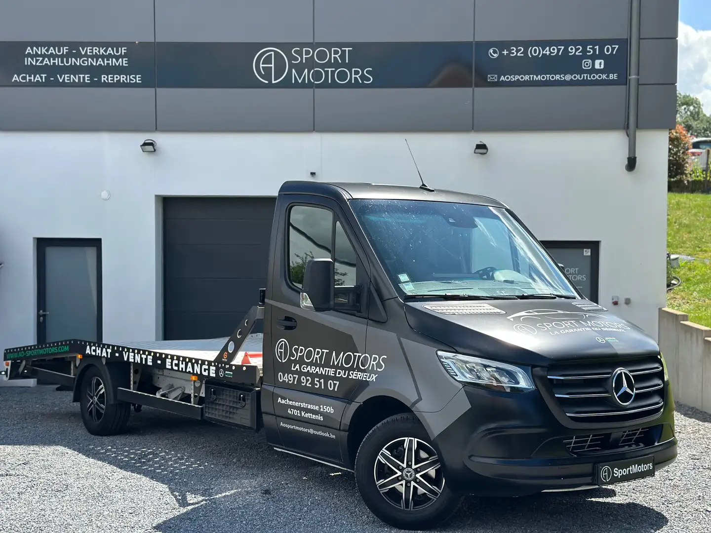 Mercedes-Benz Sprinter 3.0 CDI  9G-tronic 12/2024 46.000KM Dépanneuse Noir - 2