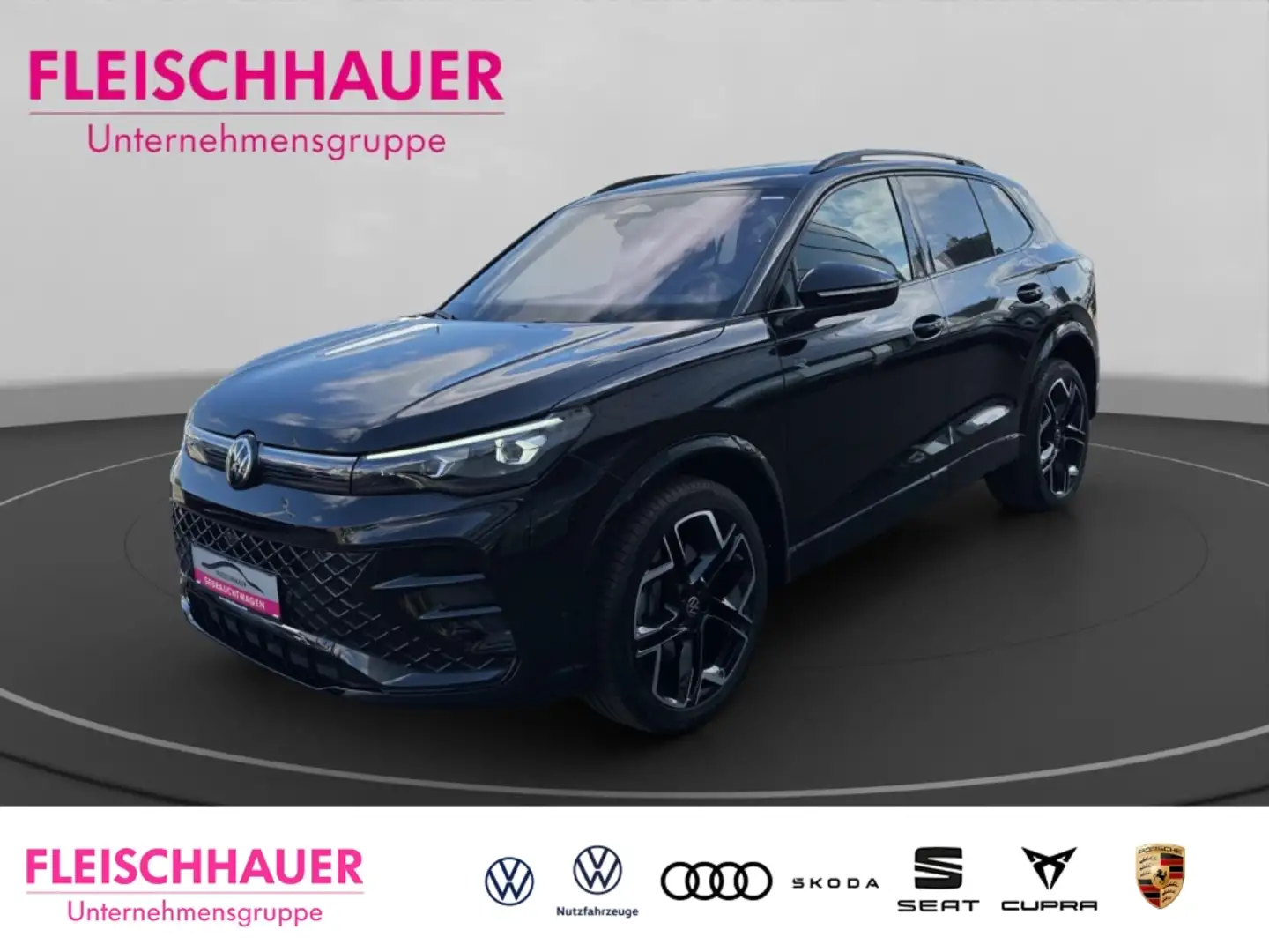 Volkswagen Tiguan 2.0 TDI 4Motion R-Line DSG+AHK+LEDER+PANORAMA+STDH Schwarz - 1