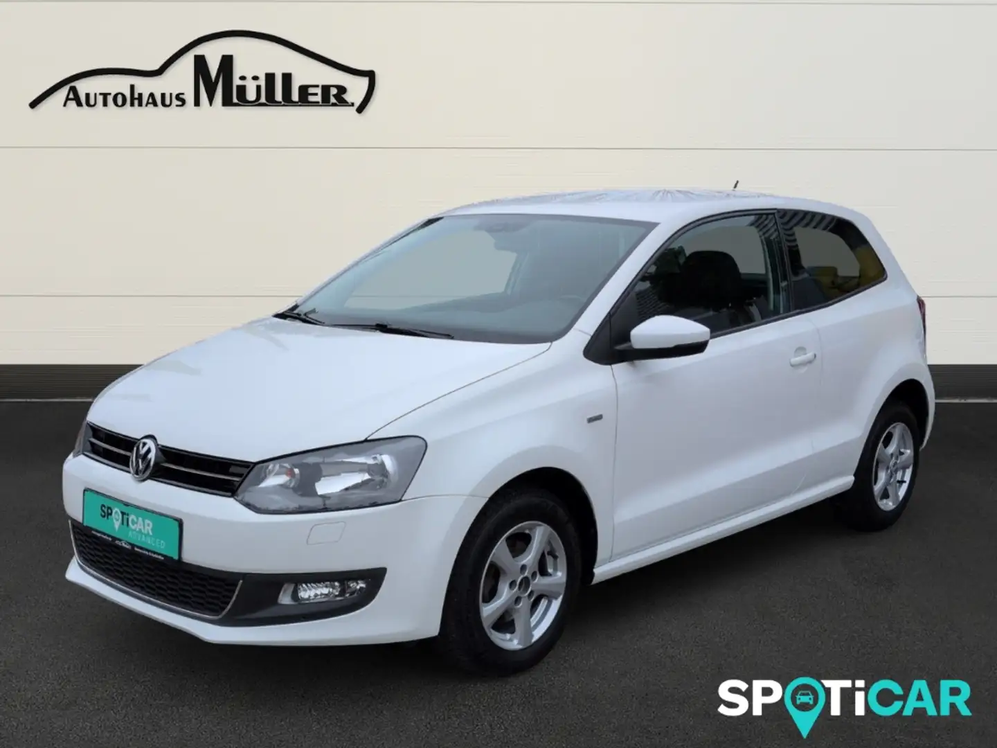 Volkswagen Polo V Life 1.2 Klimaautom SHZ Temp PDC Berganfahrass. Blanc - 1