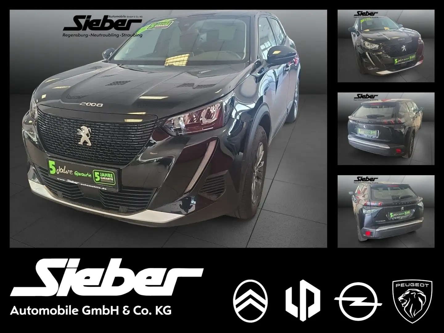 Peugeot 2008 e- Elektromotor 136 (e-) e- Active Pack Schwarz - 1