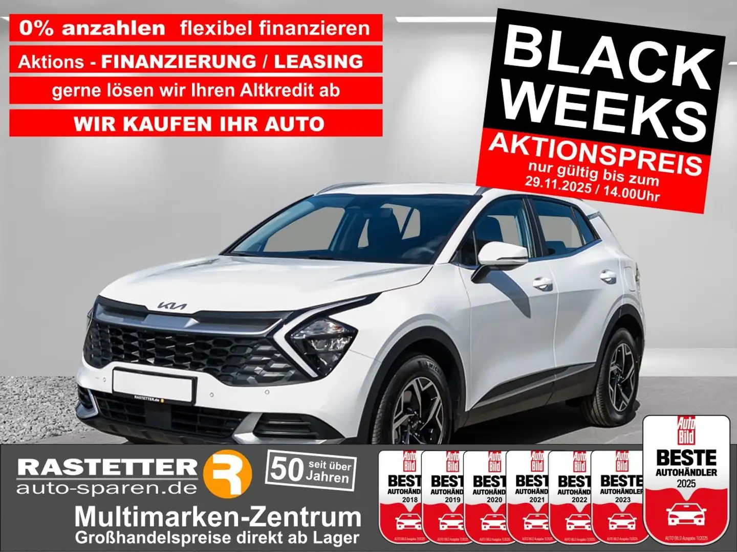 Kia Sportage T-GDI DCT 7Jahre+Navi+virtCP+ACC+Kamera+Sitzhzg+LE Blanco - 1