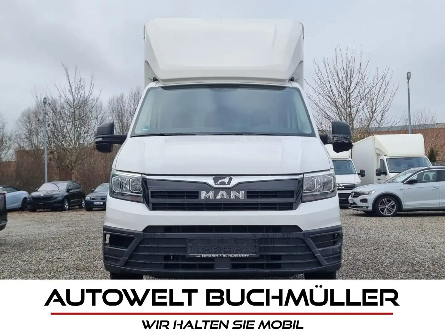 MAN TGE KOFFER,3-SITZER,KLIMA,KAMERA,1.HAND Klima Blanc - 1