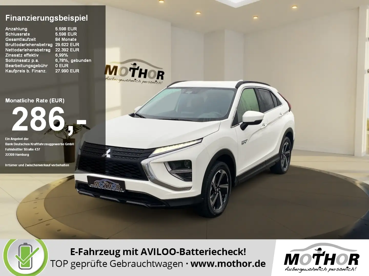 Mitsubishi Eclipse Cross 2.4 MIVEC PHEV BASIS FLA SpurH LM Fehér - 1