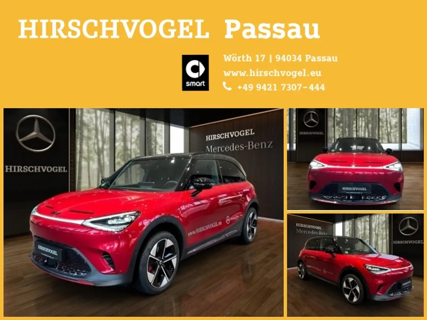 smart #1 BRABUS Pano+Standhzg.+Navi+LED+360°-K+PDC+SHZ Rojo - 1