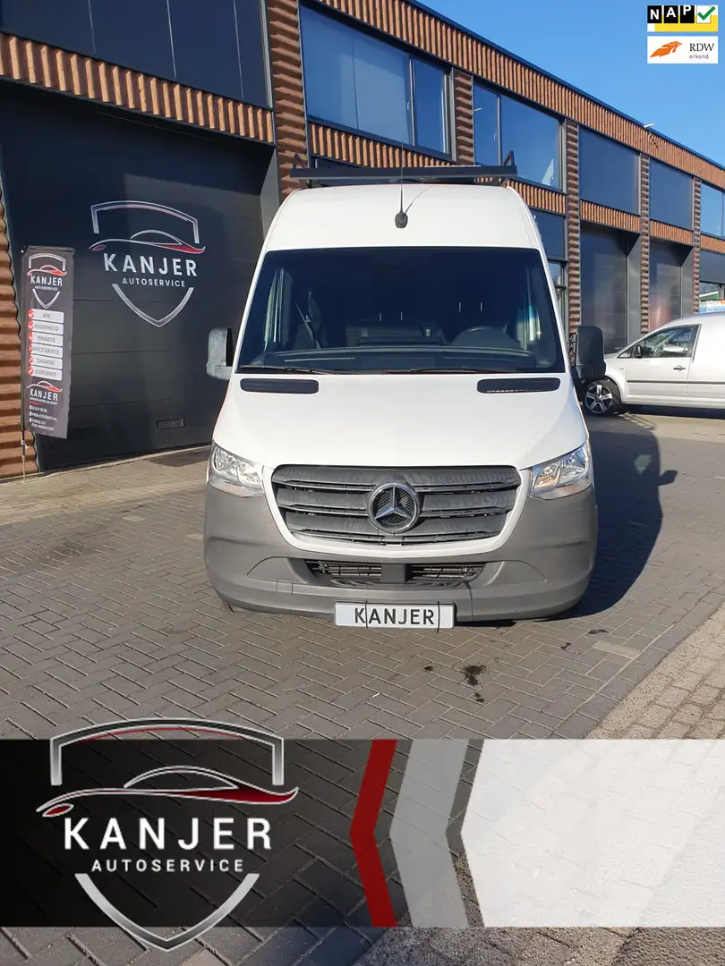 Mercedes-Benz Sprinter 319 3.0 CDI V6 L4H3 DC EURO 6 Imperiaal, Trekhaak, Blanc - 1