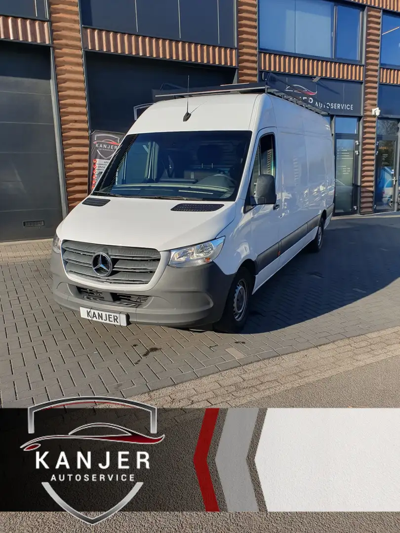 Mercedes-Benz Sprinter 319 3.0 CDI V6 L4H3 DC EURO 6 Imperiaal, Trekhaak, Blanc - 2