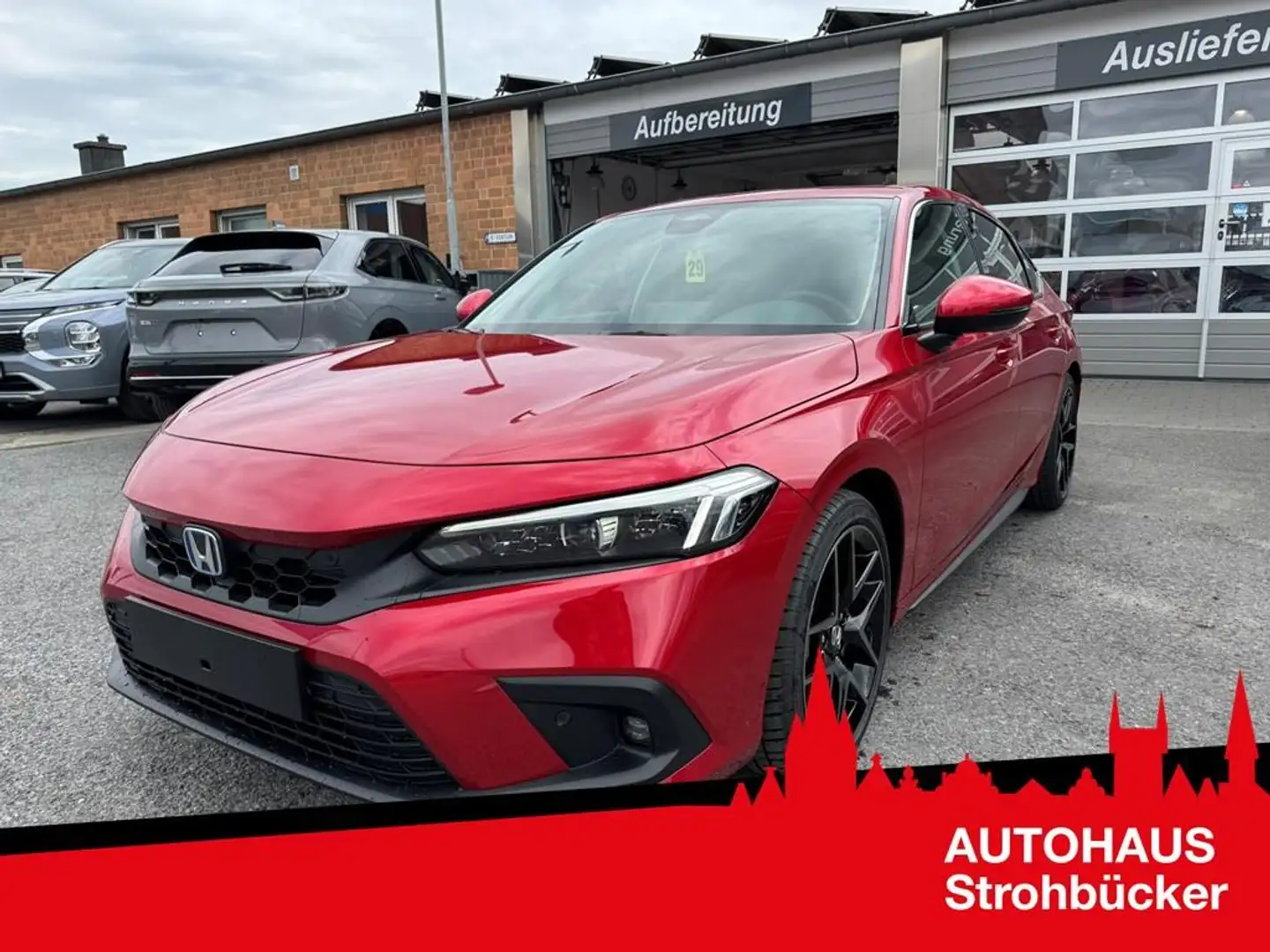 Honda Civic e:HEV 2.0 i-MMD Hybrid Advance Roşu - 1