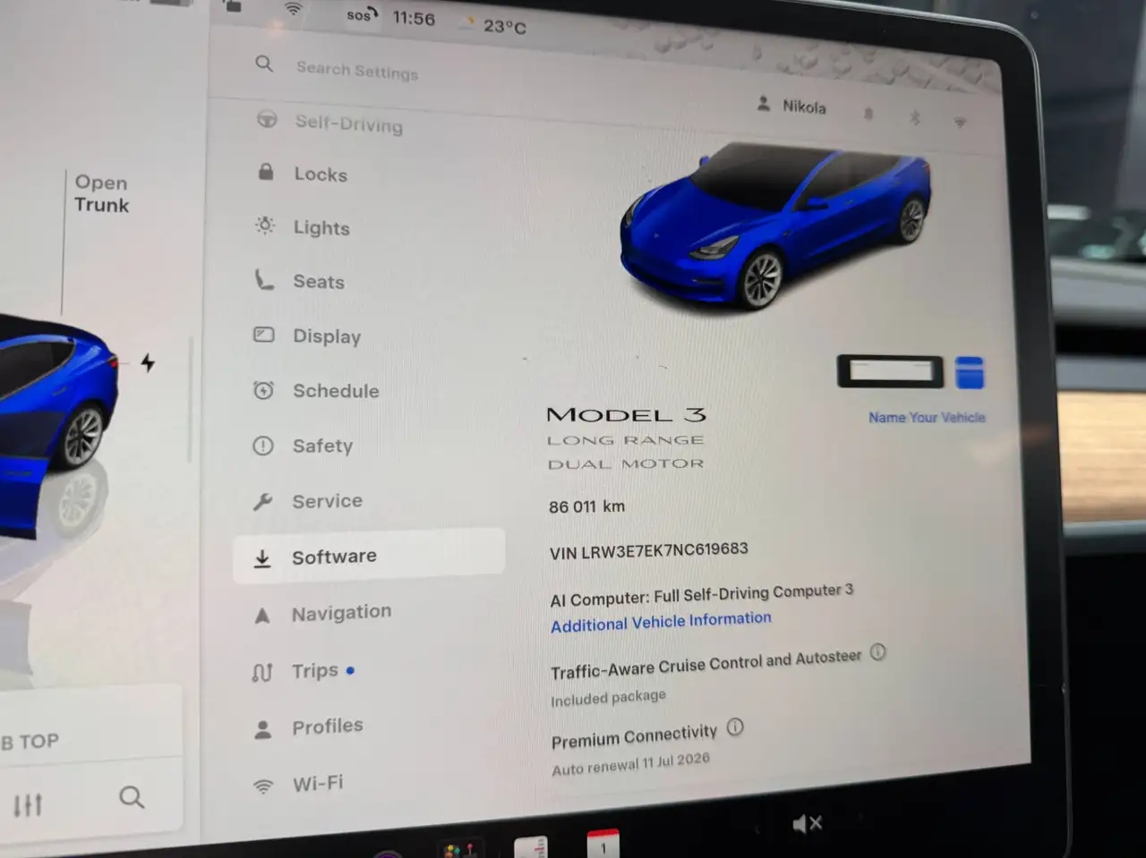 Tesla Model 3 LONG RANGE ALL WHEEL DRIVE 19INCH WHEELS TINTED WINDOWS, миниатюра 20