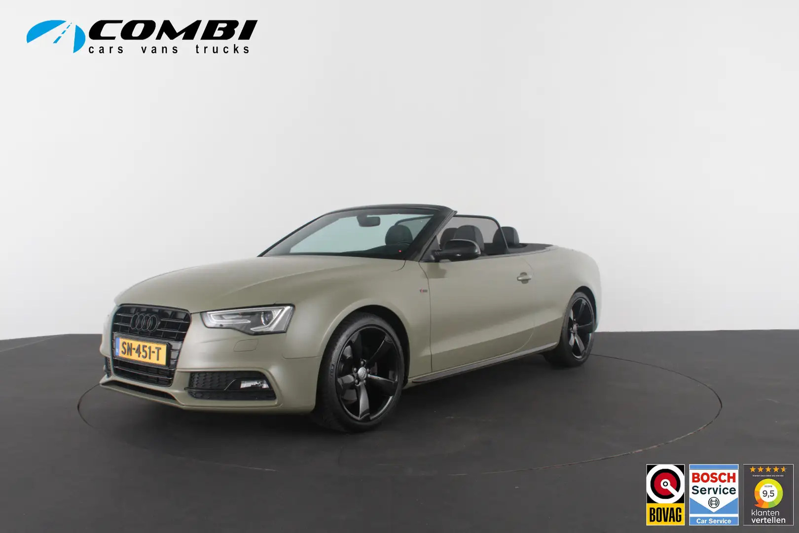 Audi A5 Cabriolet 1.8 TFSI S line 177pk/Cabrio/Dark Gree Grün - 1