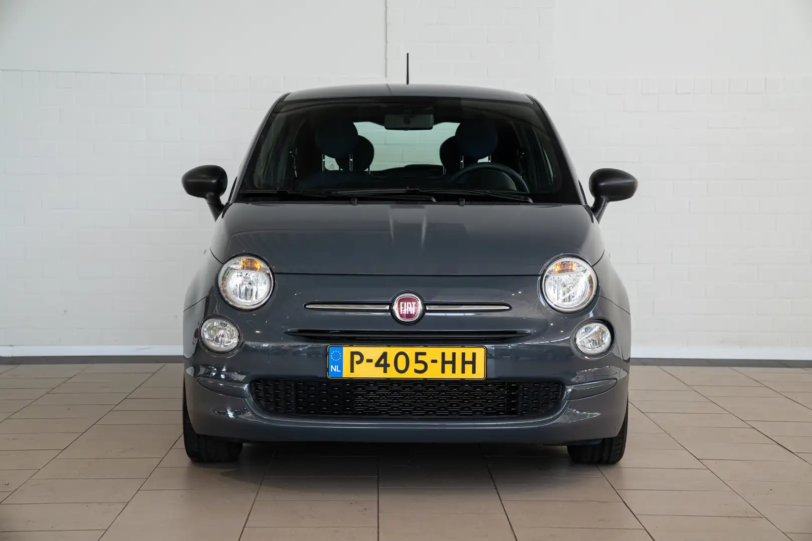 Fiat 500 1.0 Hybrid Cult | USB | Airco | 1e Eigenaar | Grijs - 2