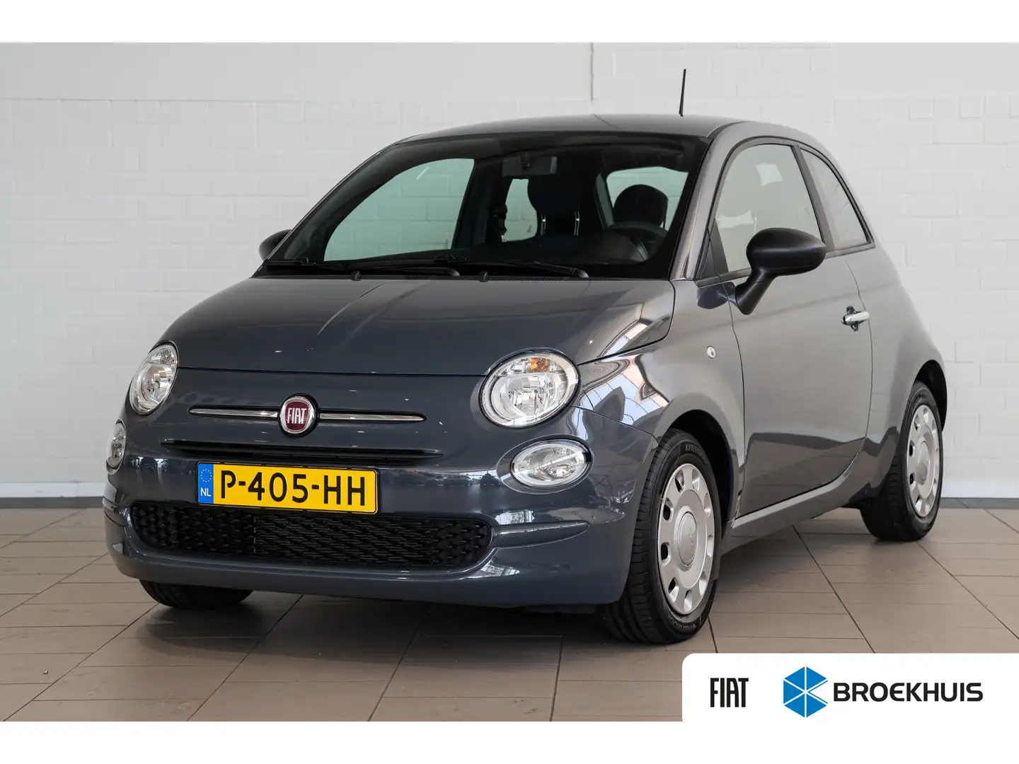 Fiat 500 1.0 Hybrid Cult | USB | Airco | 1e Eigenaar | Grijs - 1