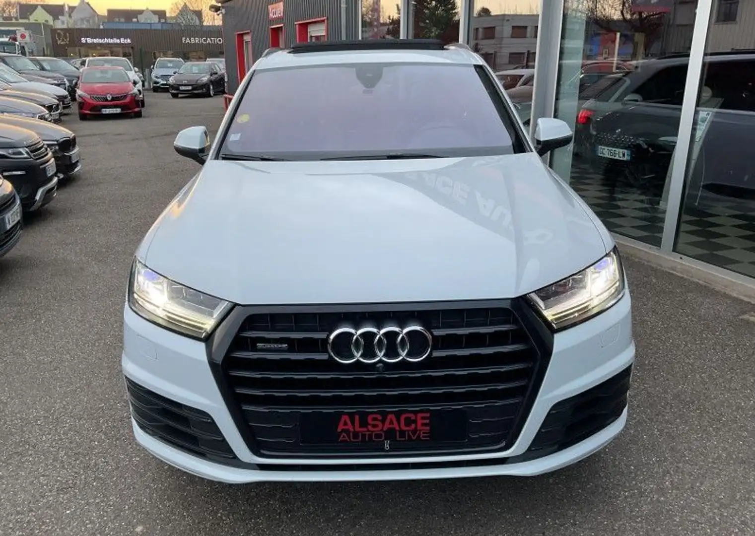 Audi Q7 3.0 V6 TDI 272CH CLEAN DIESEL S LINE QUATTRO TIPTRONIC 7 PLACES Blanc - 2