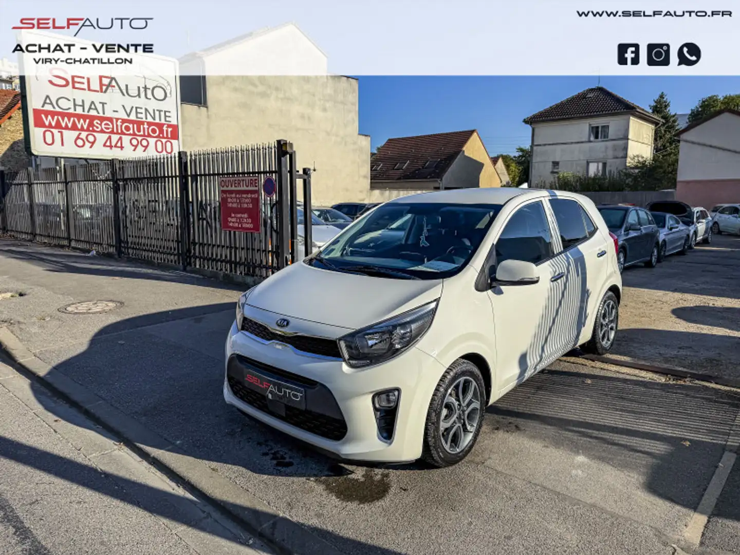 Kia Picanto 1.2 84CH GT LINE EURO6D-T Blanc - 1