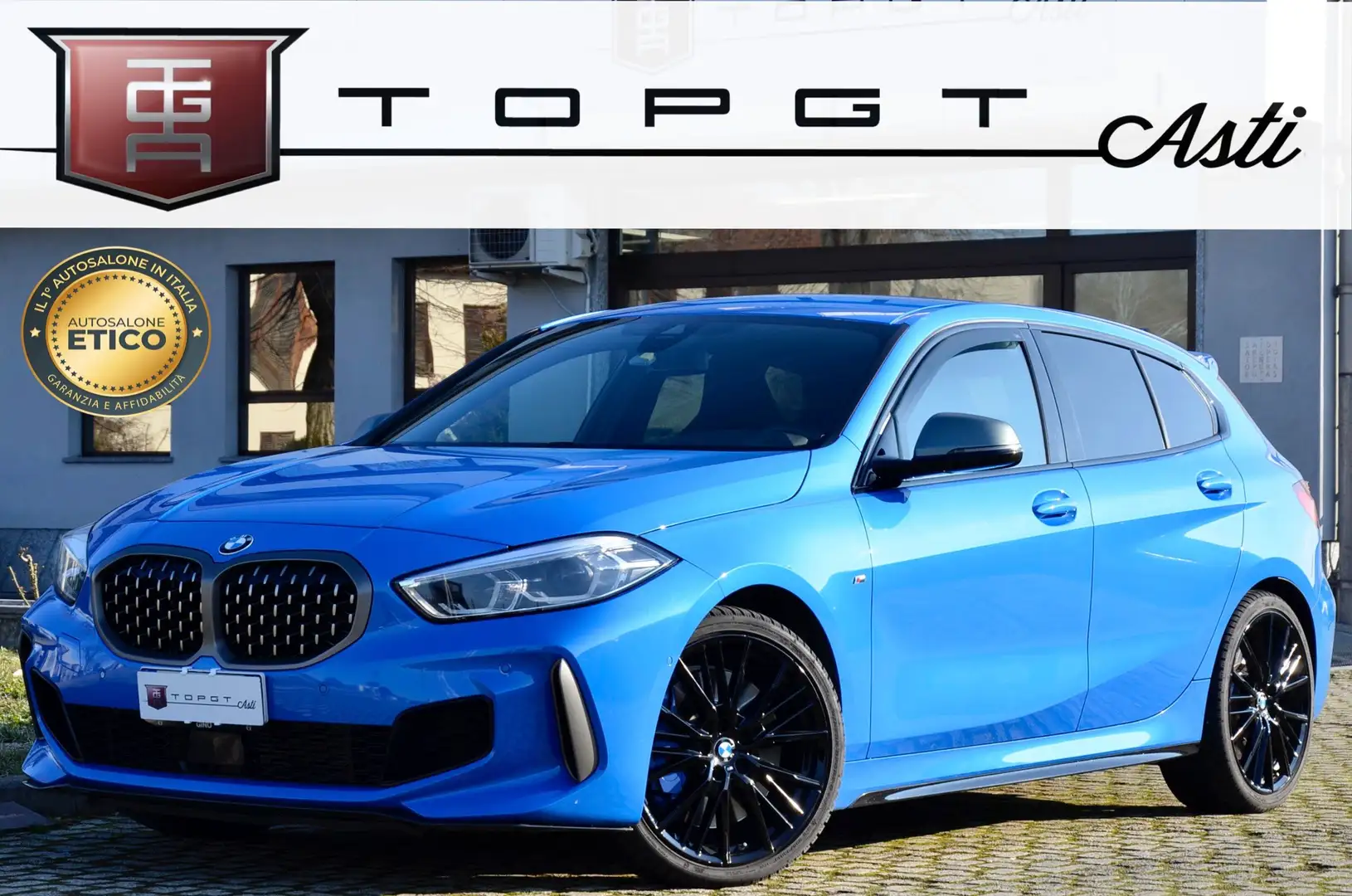 BMW 135 M 135i xdrive 306cv auto SERVICE BMW, MBRAKES Blu/Azzurro - 1