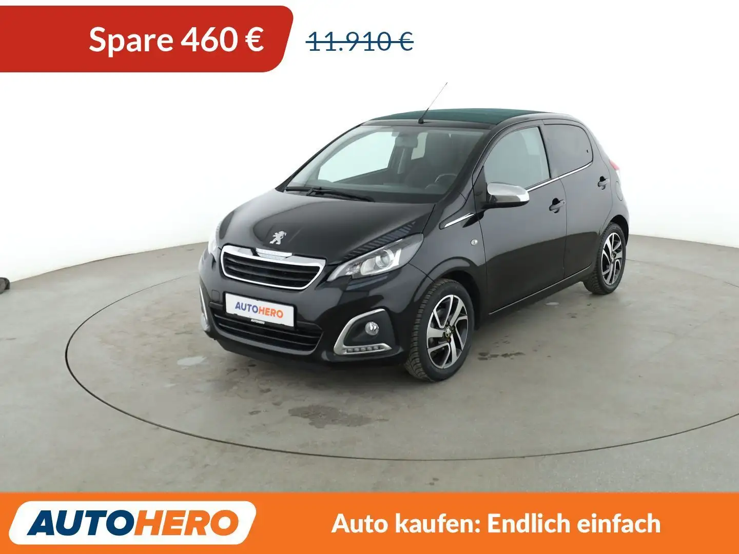 Peugeot 108 1.0 VTi TOP Collection*LIM*SHZ*KLIMA* Schwarz - 1