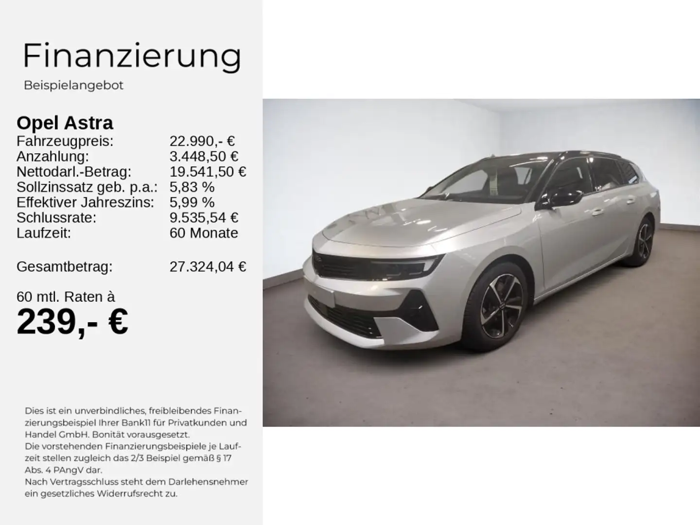 Opel Astra L ST GS 1.2 Turbo S/S 96kW AT8 Grau - 2