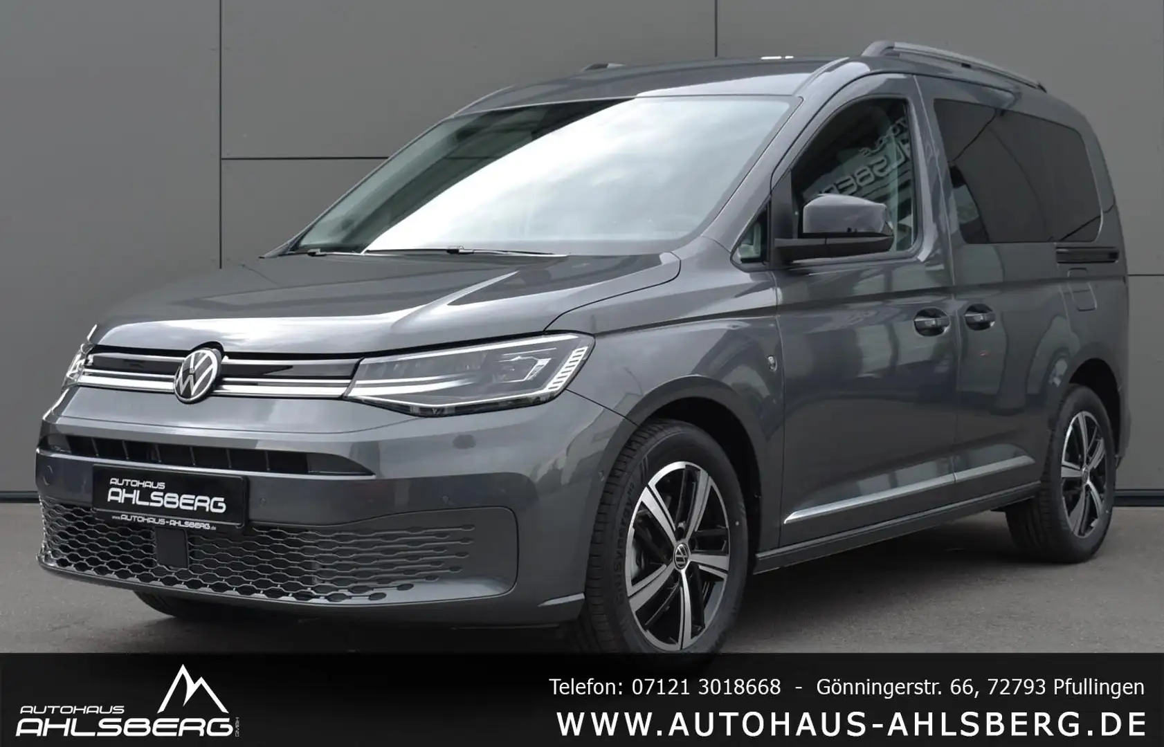 Volkswagen Caddy TDI STYLE EDI. STANDH./LEDER/LED/5 J.GARANTIE Grau - 1