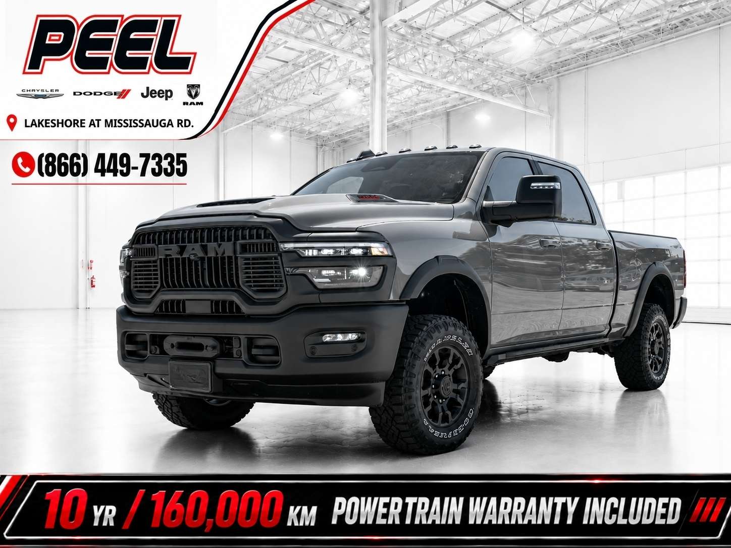 Gray 2026 RAM 2500 Pickup Truck Four-Wheel Drive 8-Speed Automatic
