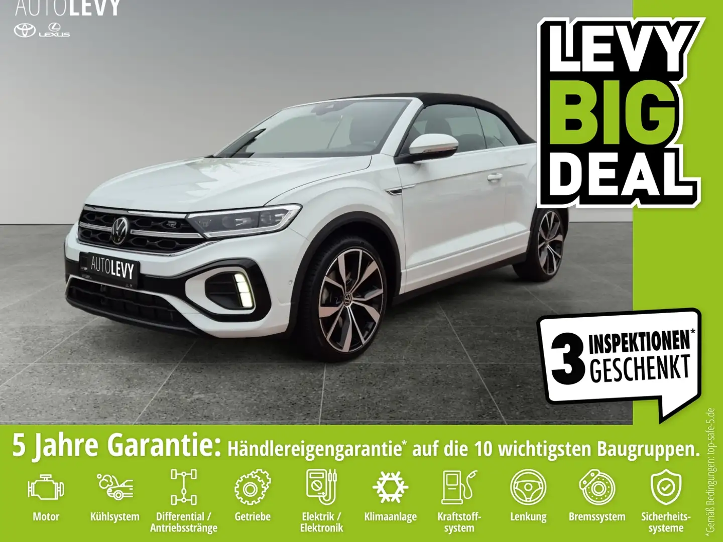 Volkswagen T-Roc Cabriolet 1.5 TSI R-Line *AHK*ACC*Carplay* Blanco - 1