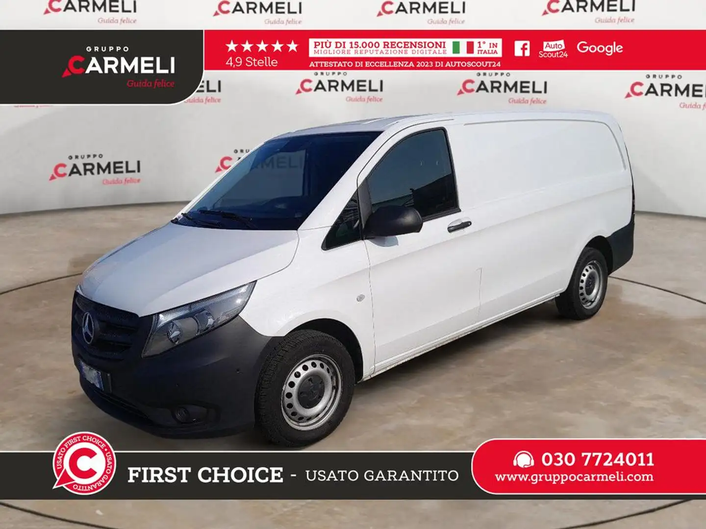 Mercedes-Benz Vito 114 cdi long E5b+ -AUTOCARRO-IVA ESCLUSA Bianco - 1