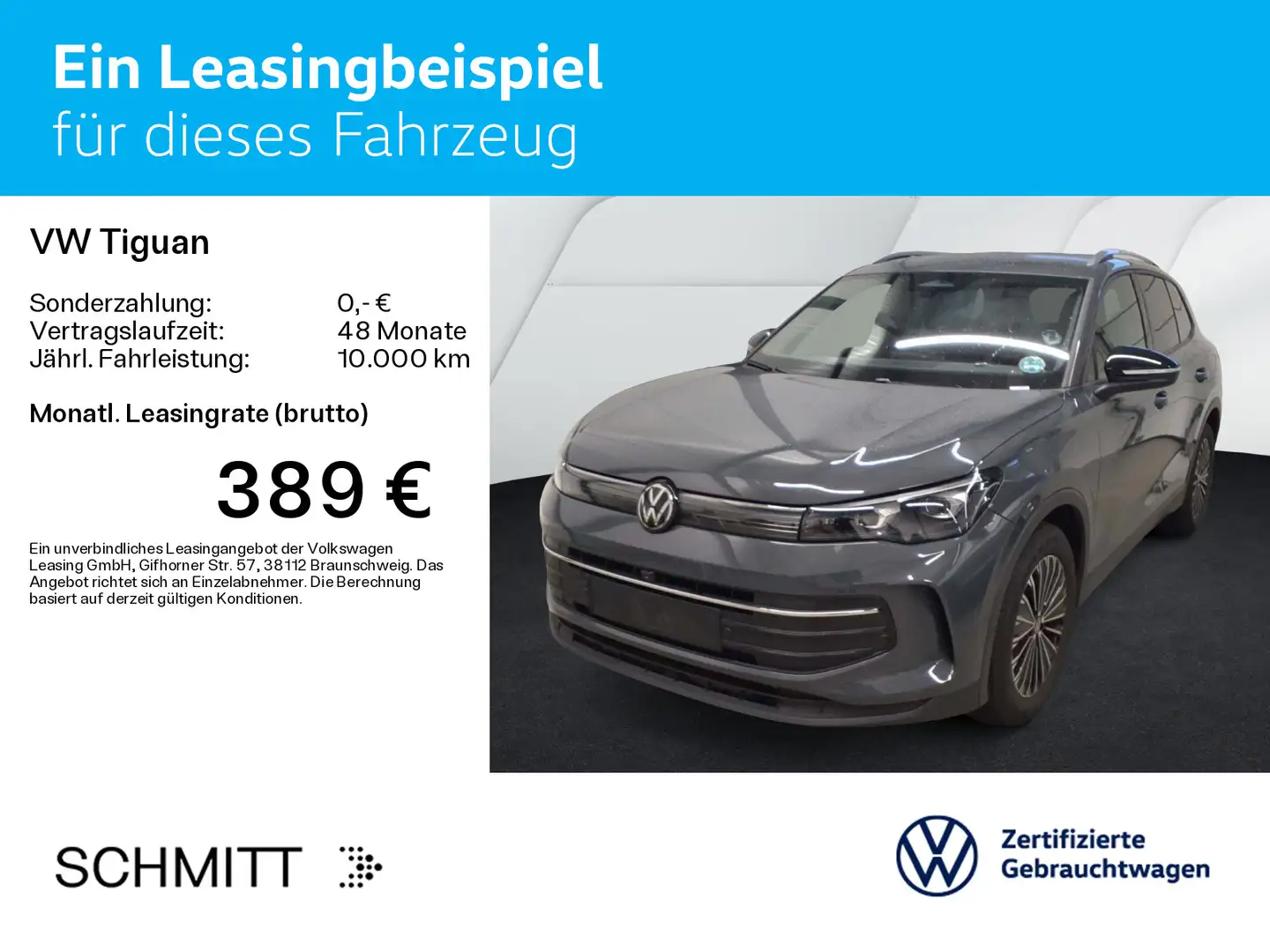 Volkswagen Tiguan 1.5 eTSI DSG GOAL*AHK**IQ.LIGHT*NAVI*AERA Grau - 2