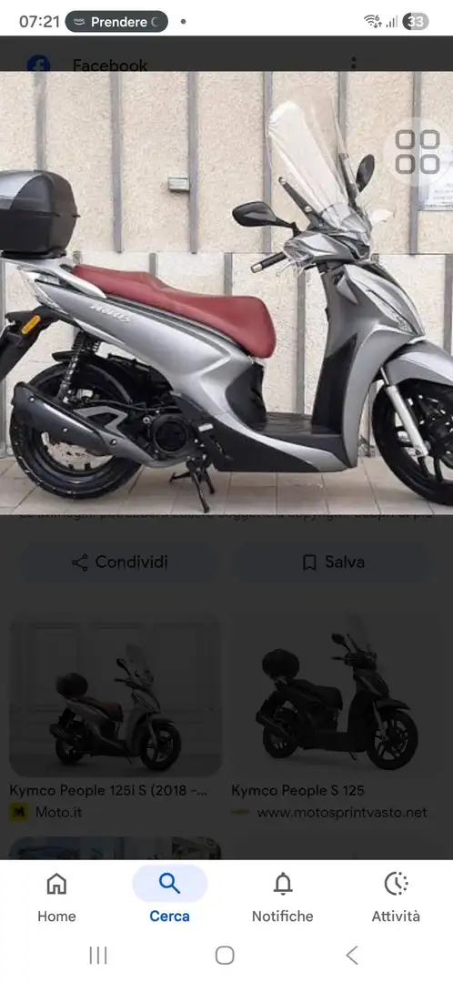 Kymco People S 125 Plateado - 1