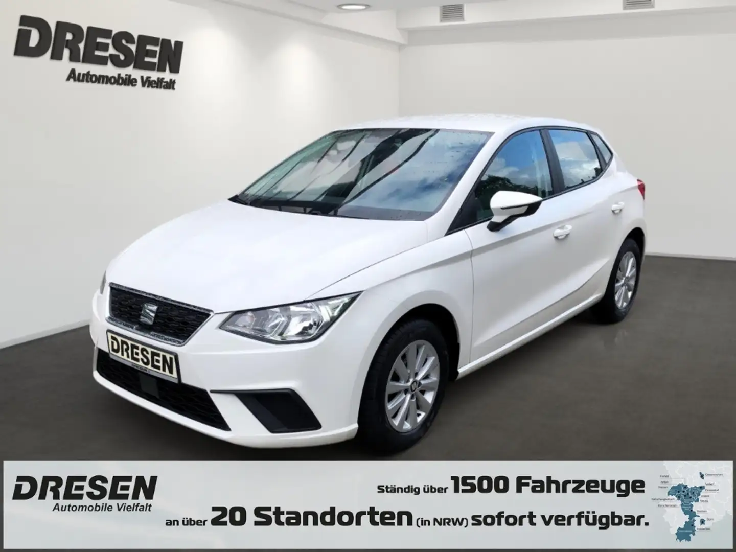 SEAT Ibiza Style 1.0 MPI 59kW (80PS) STYLE Navi SHZ Notbremsa Weiß - 1