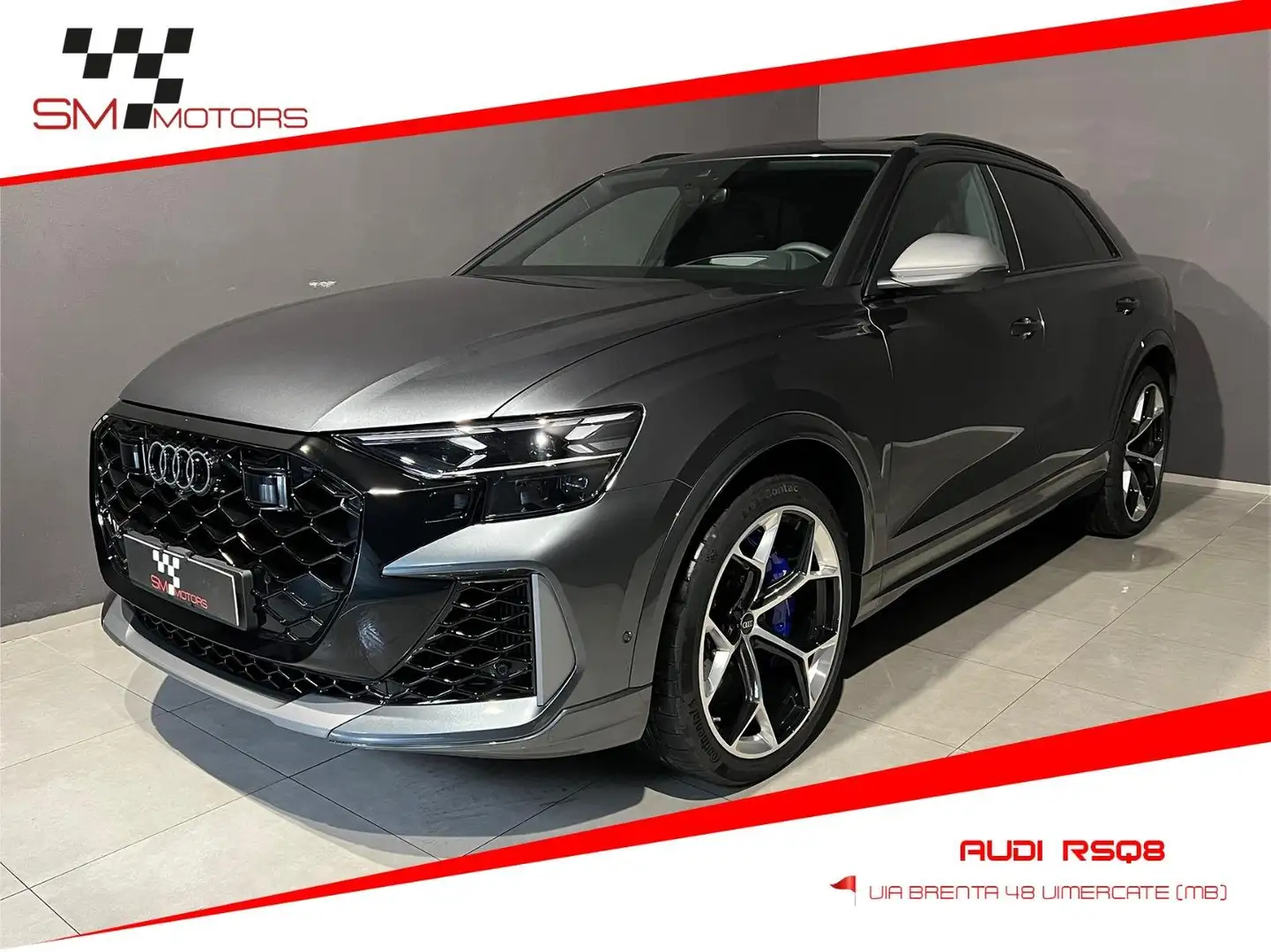 Audi RS Q8 4.0 performance 640cv tiptronic PRONTA CONSEGNA Gris - 1