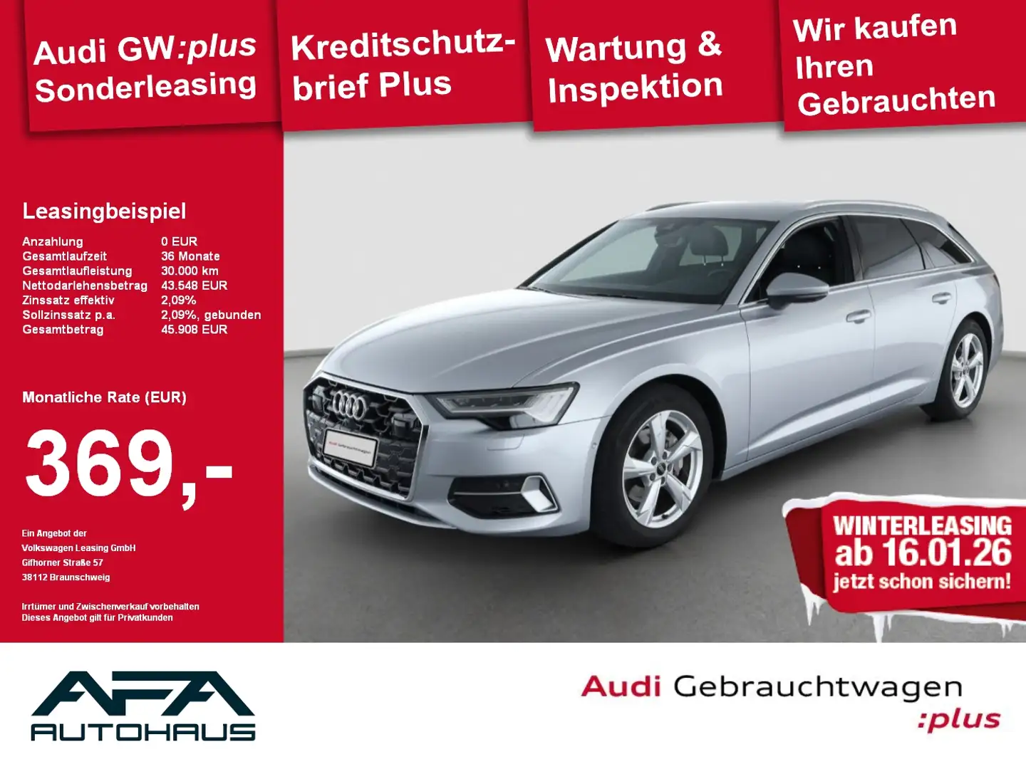 Audi A6 Avant 35 TDI S tronic S-LineINT*AHK*HD.Matrix Silber - 1