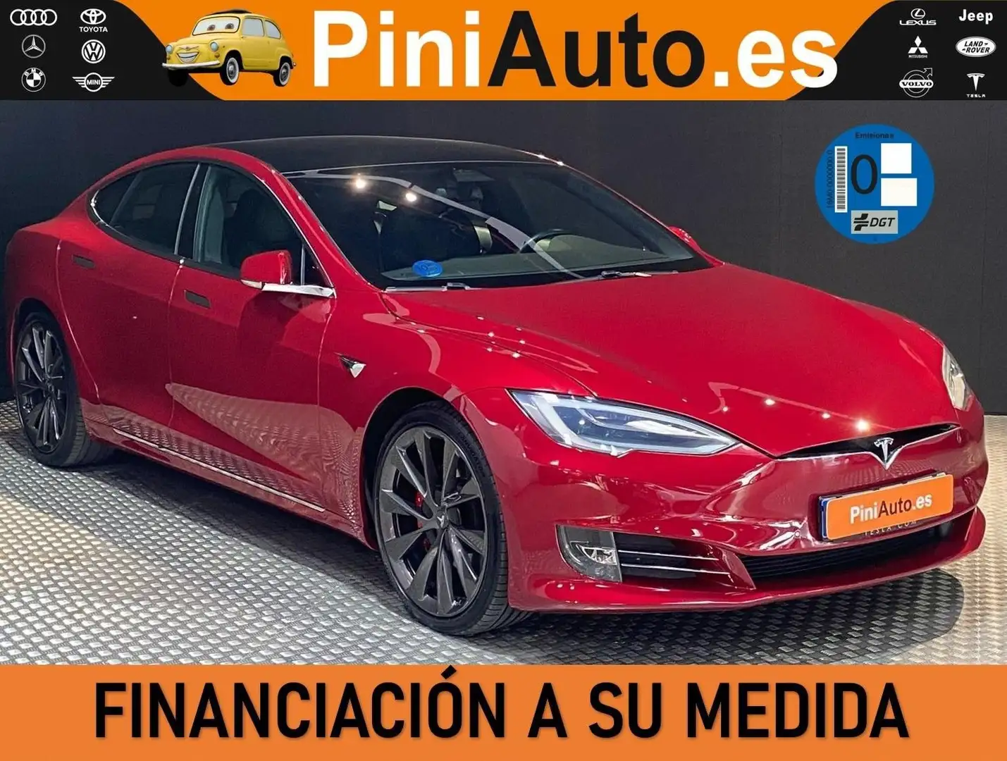 Tesla Model S AWD Rojo - 1