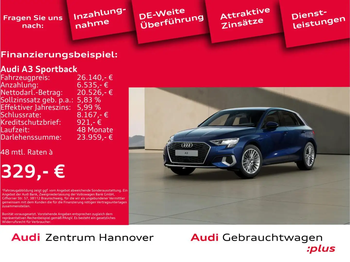 Audi A3 Sportback 35 TFSI advanced LED virtual DAB Blau - 2